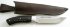 Нож Лиса (сталь Х12МФ, граб) цельнометаллический с ножнами