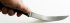 Нож филейный Хозяюшка (дамаск, граб) в руке