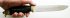 Нож Рысь (сталь 95х18, граб, латунь литье) в руке