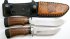 Комплект из двух ножей Медведь и Медведь-3 (сталь Х12МФ, сапель, венге) с ножнами
