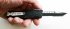 Нож автоматический Microtech Combat Troodon mini (tanto serrated, black) реплика