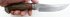Нож Клык (нержавеющий булат, карельская береза, мельхиор) в руке