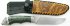 Нож Тигр (нержавеющий булат, карельская береза, мельхиор литье) с ножнами