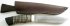 Нож Гепард (сталь Х12МФ, рог, кожа, береста, граб) с ножнами