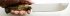 Нож Узбек (сталь 95х18, кап клёна, мельхиор) в руке