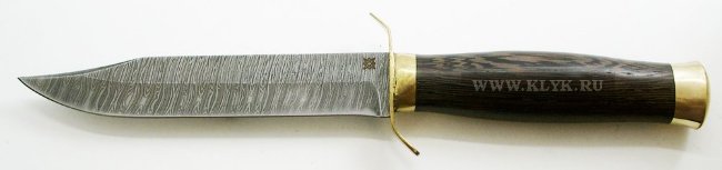 Нож Щука (реплика НР-40, дамаск, венге, латунь)