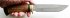 Нож Клык (алмазная сталь, сапель, венге) в руке