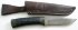 Нож Н14 (дамасская сталь, кожа, текстолит)