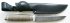 Нож Истребитель (дамасская сталь, древесина, проволока, латунь, серебрение) авторский с ножнами