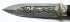 Нож Метелица-2 (дамасская сталь, черное дерево, мельхиор) резьба на клинке