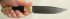 Нож Классика-1 (дамаск, карельская береза, граб, латунь)  в руке