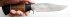 Нож Ладья (сталь Х12МФ ковка, черный и рыжий граб)