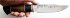 Нож Лис (сталь Х12МФ ковка, черный и рыжий граб)