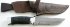 Нож Н8 (дамасская сталь, микропористая резина, дюраль)