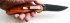 Нож складной Ontario RAT-1 сталь AUS-8 black (оранжевый) в руке