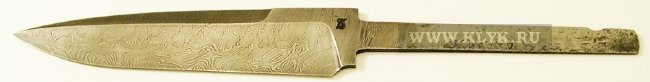 Клинок Пехотный из дамасской стали для изготовления ножа