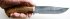 Нож Лис (сталь У10А, орех) в руке