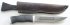 Нож Охотник (булатная сталь, граб резной, дюраль) с ножнами