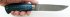Нож МТ-103 (дамаск, карельская береза) в руке