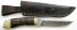 Нож Фердинанд (дамаск, венге, латунь литье - голова медведя) с ножнами