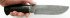 Нож МТ-104 (алмазная сталь, граб) в руке