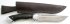 Нож Гепард (сталь Х12МФ, граб, дюраль) цельнометаллический с ножнами