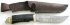 Нож Бухарский (дамаск, граб, латунь литье) с ножнами