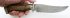 Нож Рыбак (дамаск, зебрано, мельхиор литье) в руке