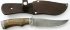 Нож Рыбак (дамаск, зебрано, мельхиор литье) с ножнами