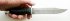 Нож Щука (реплика НР-43 Вишня, дамаск, резина, дюраль) в руке