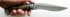 Нож Тагар (дамасская сталь, кап клёна, мельхиор) в руке