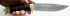 Нож Классика-1 (дамаск, венге, латунь литье - голова медведя) в руке