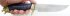 Нож Газель (сталь Х12МФ, амарант, латунь литье) в руке