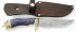 Нож Газель (сталь Х12МФ, амарант, латунь литье) с ножнами