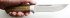 Нож Лиса (сталь Х12МФ, зебрано) цельнометаллический в руке