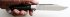 Нож Щука (сталь Х12МФ, граб, дюраль) цельнометаллический в руке