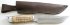 Нож Бухарский (дамаск, береста, дюраль) с ножнами
