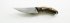 Нож Брелок (булатная сталь, каштан) цельнометаллический